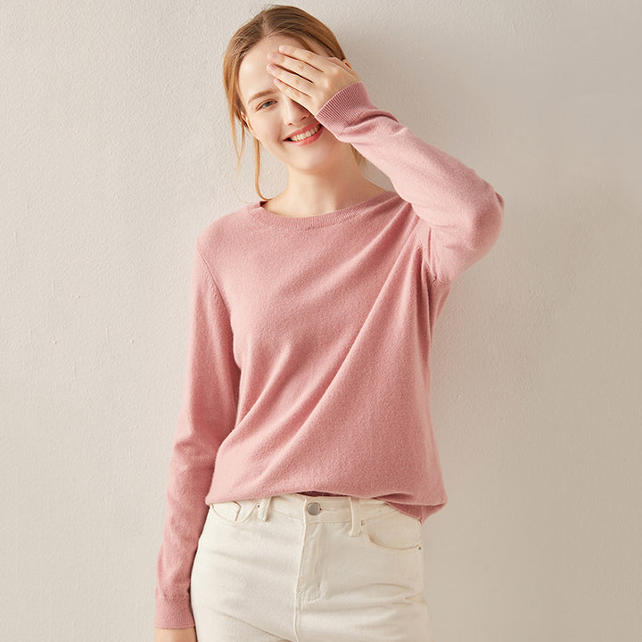 Basic Crewneck Cashmere Sweater CS002