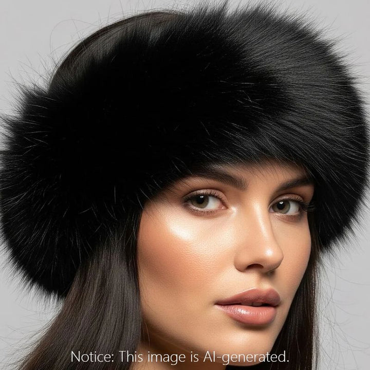 Genuine Fox Fur Scarf & Headband Luxurious 2-in-1 Winter Accessory