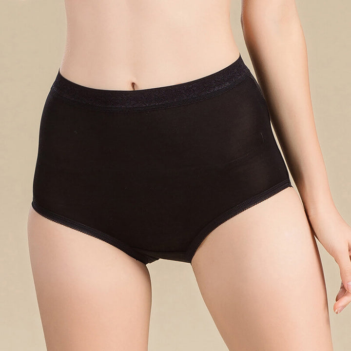 Seamless Granny High Waisted Silk Panty