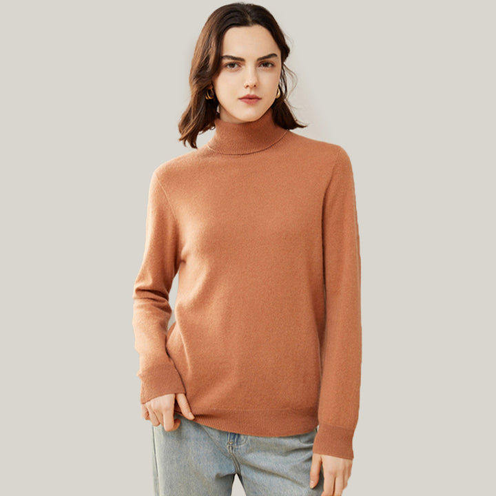 Classic Cashmere Turtleneck Sweater For Women CP004