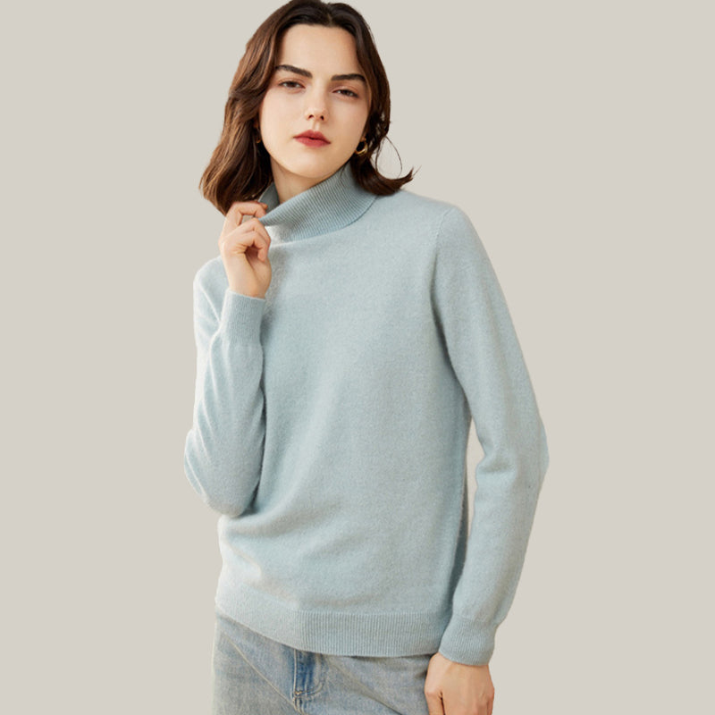 Classic Cashmere Turtleneck Sweater For Women CP004