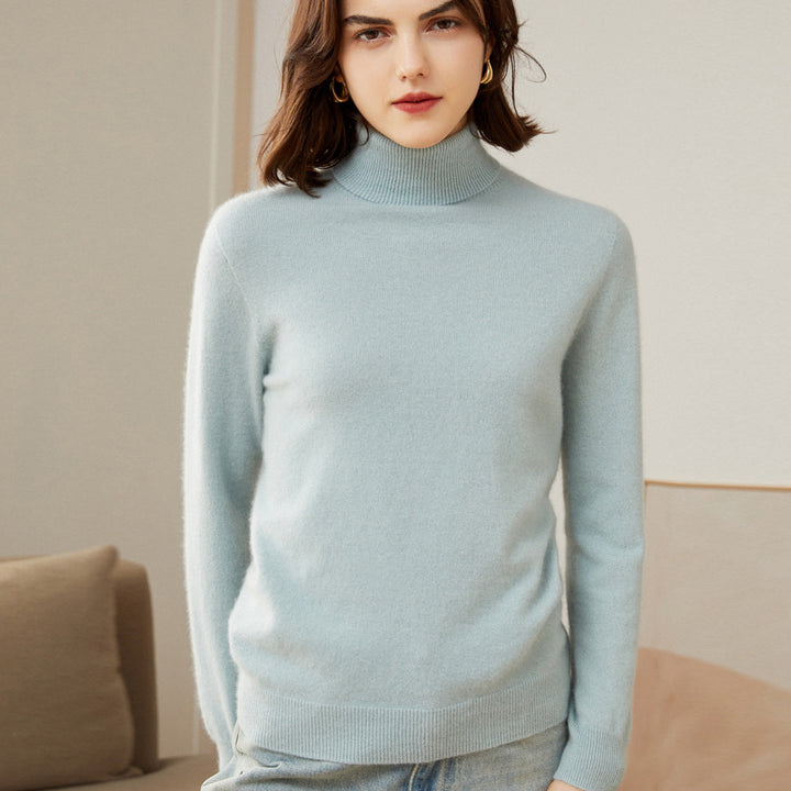 Classic Cashmere Turtleneck Sweater For Women CP004