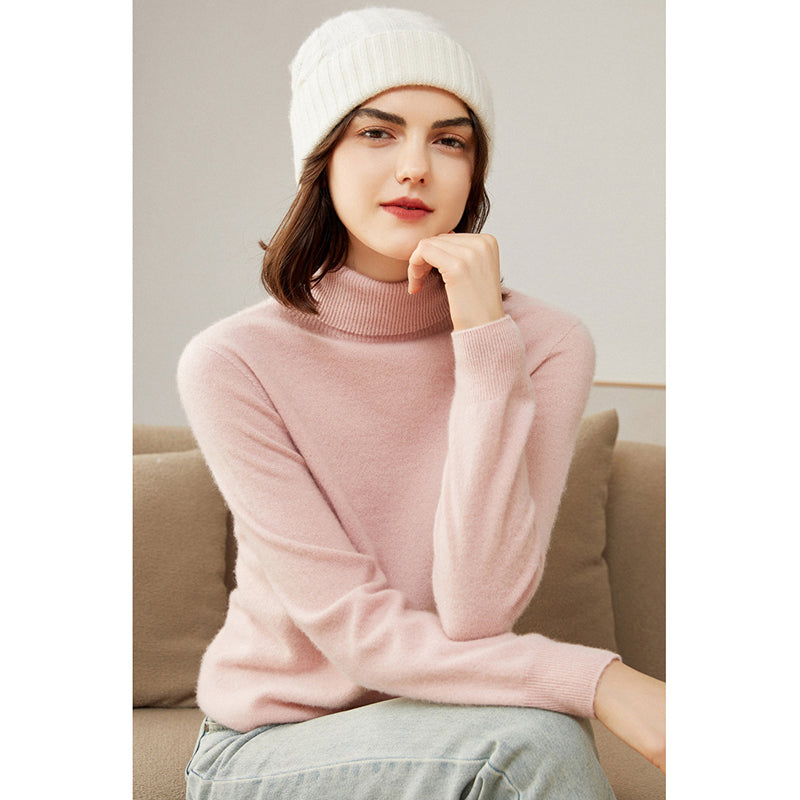 Classic Cashmere Turtleneck Sweater For Women CP004