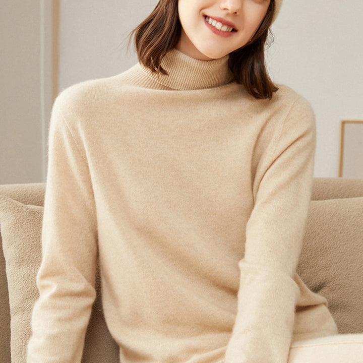 Classic Cashmere Turtleneck Sweater For Women CP004