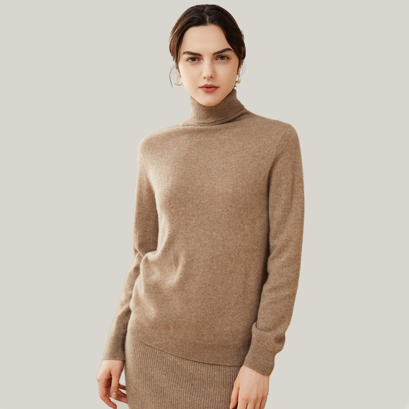 Classic Cashmere Turtleneck Sweater For Women CP004