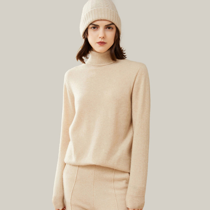 Classic Cashmere Turtleneck Sweater For Women CP004