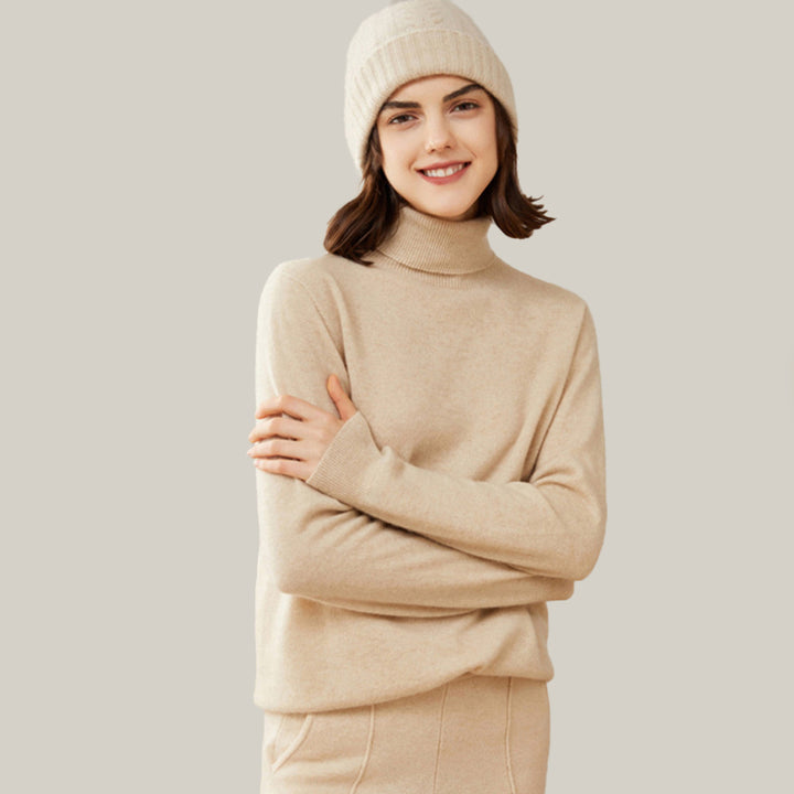 Classic Cashmere Turtleneck Sweater For Women CP004