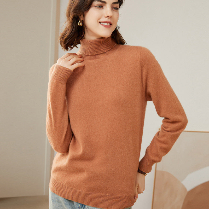 Classic Cashmere Turtleneck Sweater For Women CP004