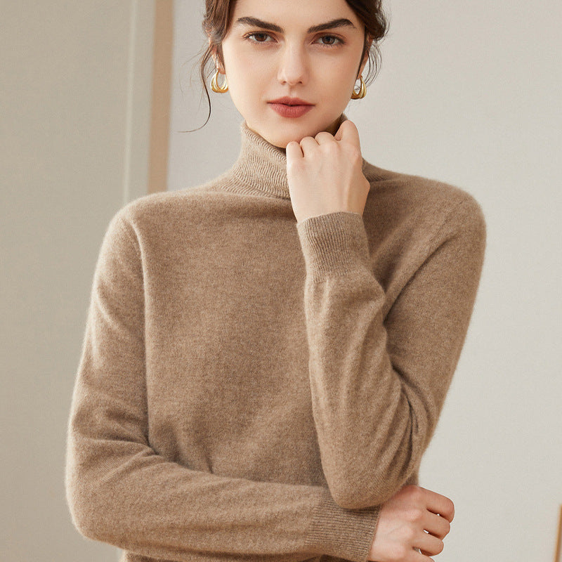 Classic Cashmere Turtleneck Sweater For Women CP004