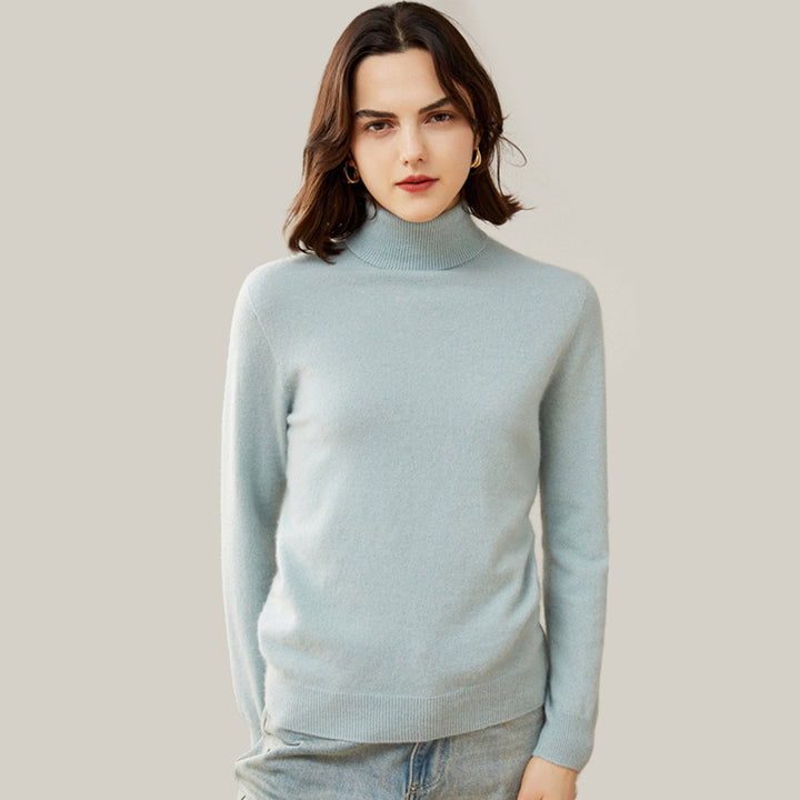 Classic Cashmere Turtleneck Sweater For Women CP004