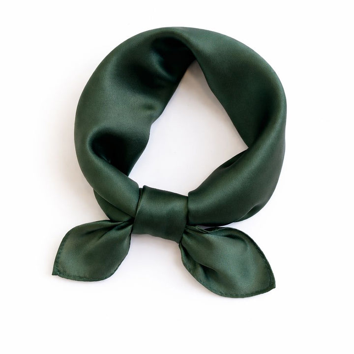 12"-35" Classic Solid Color 100% Mulberry Silk Square Scarves