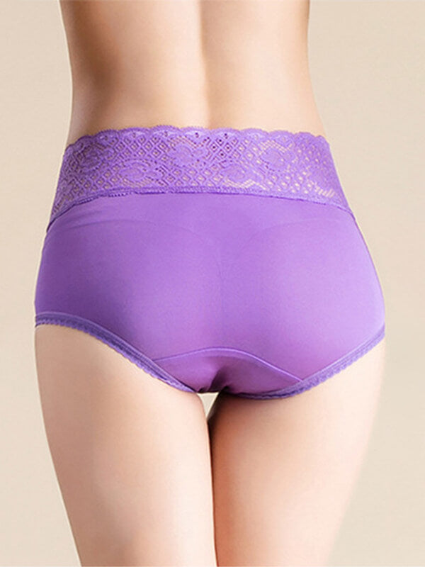 High Waist Seamless Plus Size Silk Panty