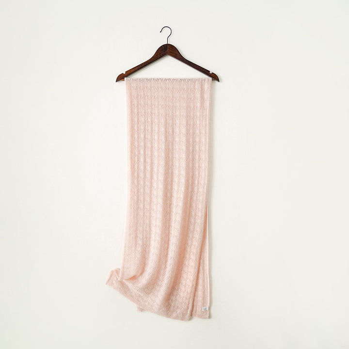 Hollow Knit 100% Pure Cashmere Long Scarf for Autumn and Winter