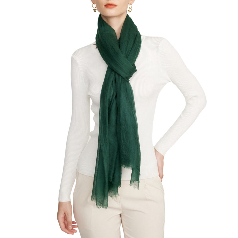 Featherweight Pure Cashmere Shawl Scarf for Women