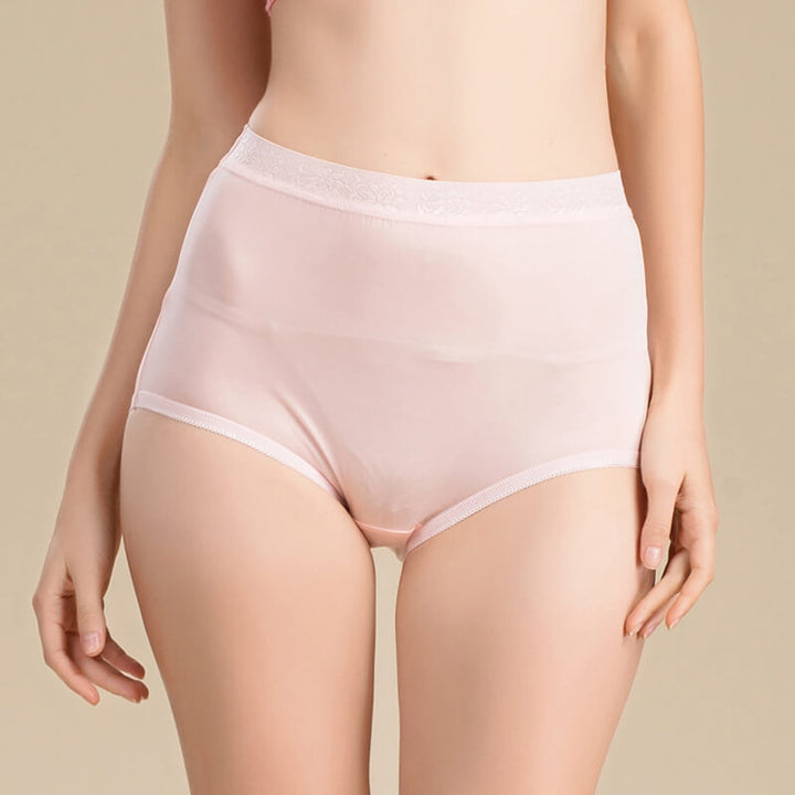 Seamless Granny High Waisted Silk Panty