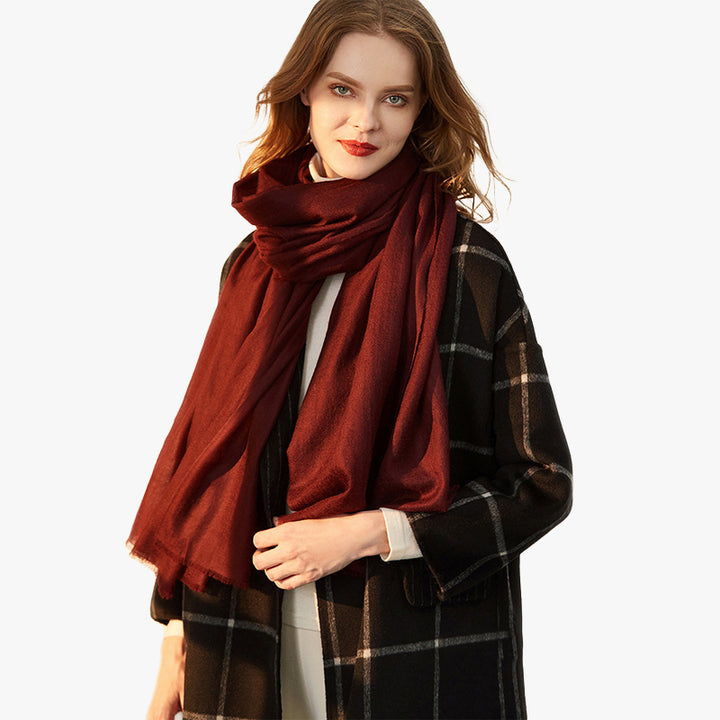 All-Season Featherlight Pure Cashmere Shawl Scarf