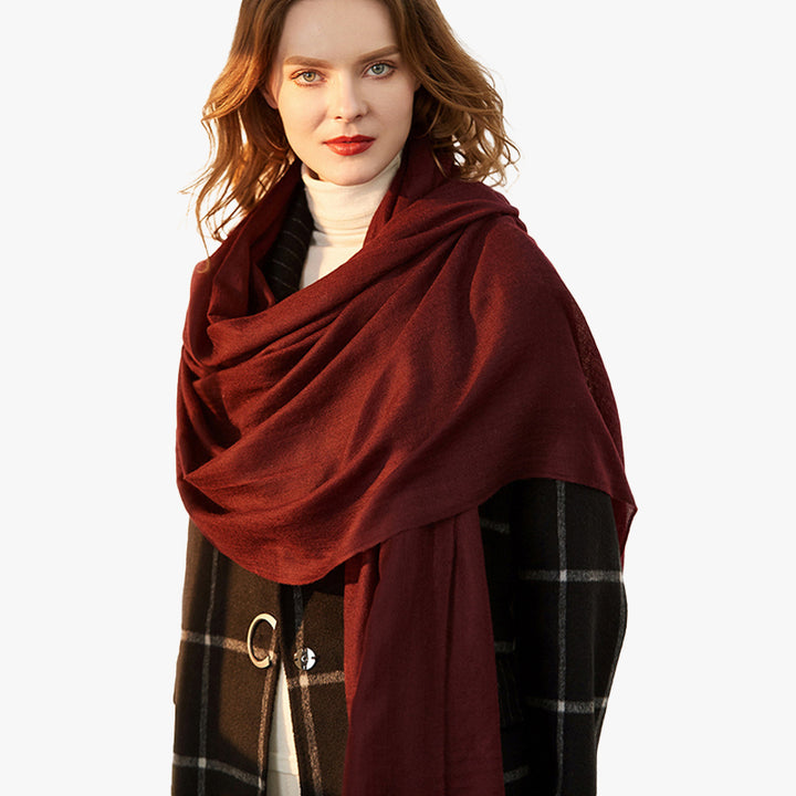 All-Season Featherlight Pure Cashmere Shawl Scarf
