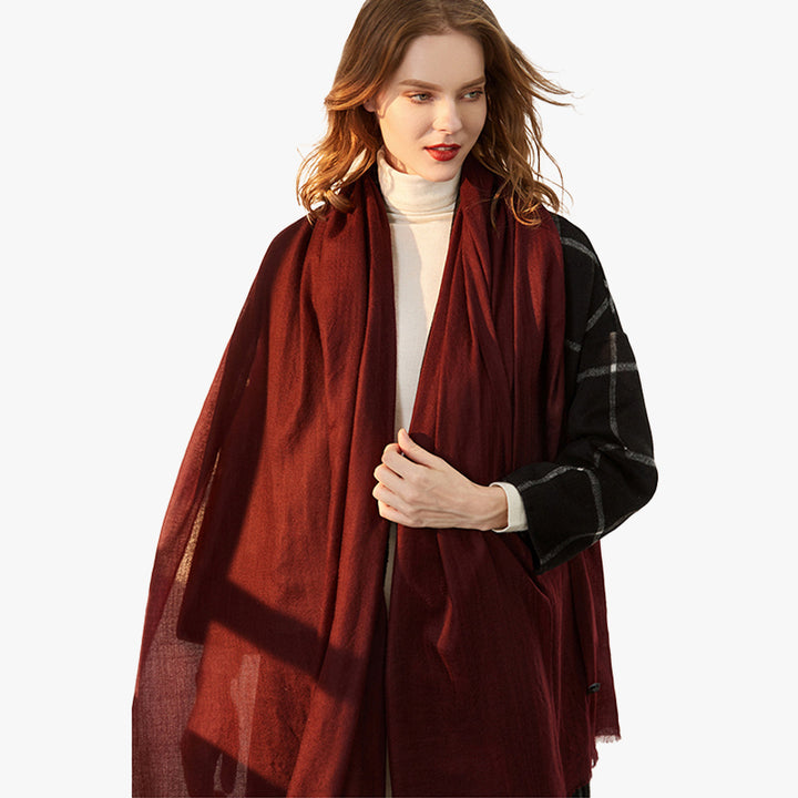 All-Season Featherlight Pure Cashmere Shawl Scarf
