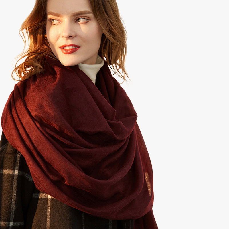 All-Season Featherlight Pure Cashmere Shawl Scarf