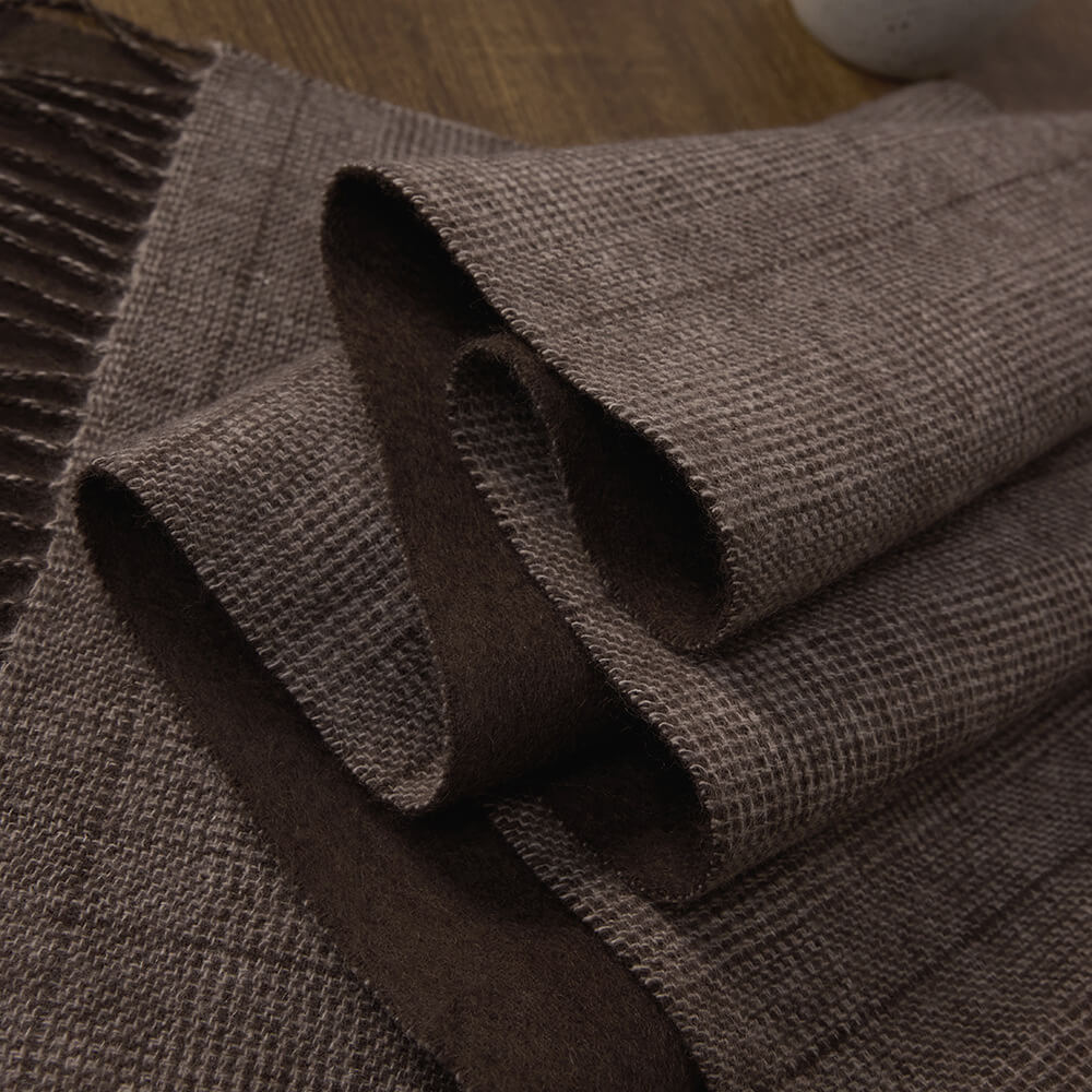 Premium Striped 100% Cashmere Shawl Wrap with Tassels for Women