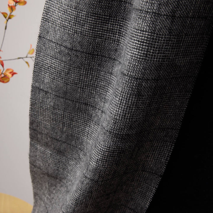 Premium Striped 100% Cashmere Shawl Wrap with Tassels for Women