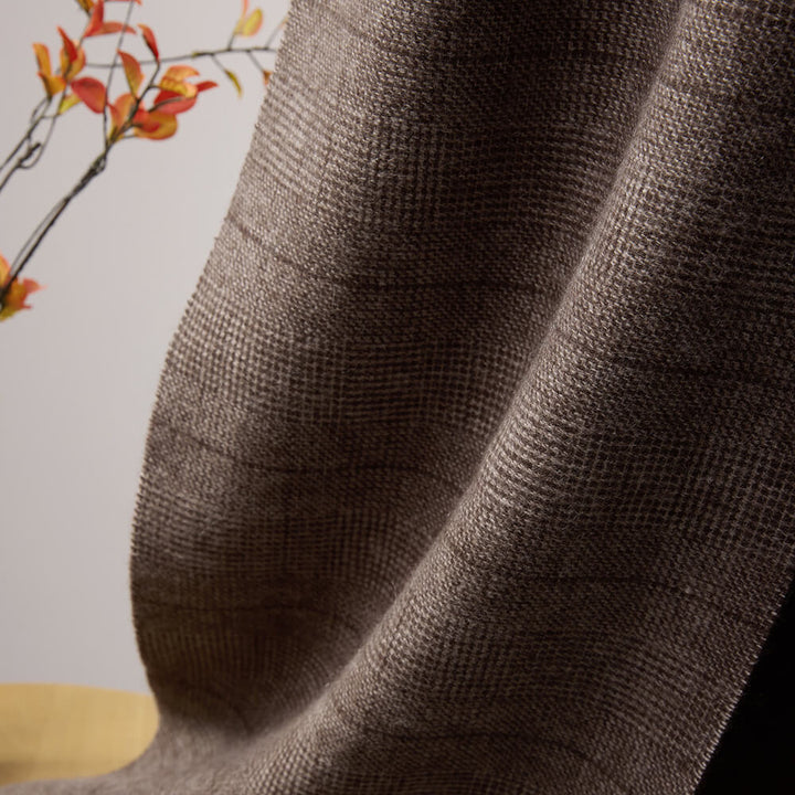 Premium Striped 100% Cashmere Shawl Wrap with Tassels for Women