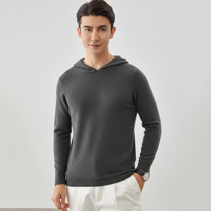 Men's Thickened Cashmere Hoodie Pullover Sweater