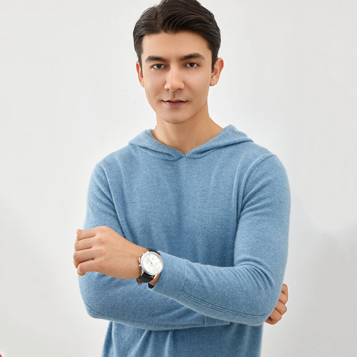 Men's Thickened Cashmere Hoodie Pullover Sweater
