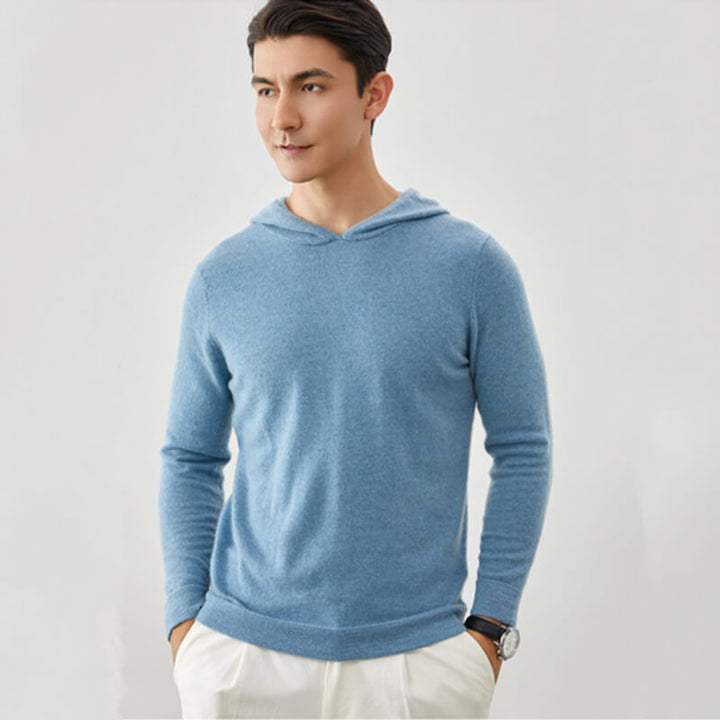 Men's Thickened Cashmere Hoodie Pullover Sweater