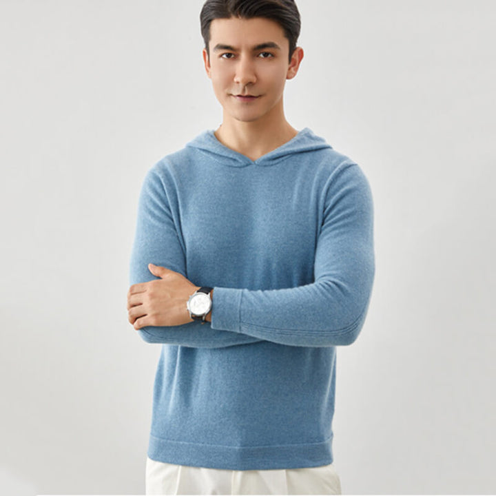 Men's Thickened Cashmere Hoodie Pullover Sweater