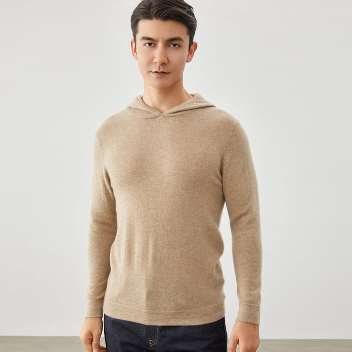 Men's Thickened Cashmere Hoodie Pullover Sweater