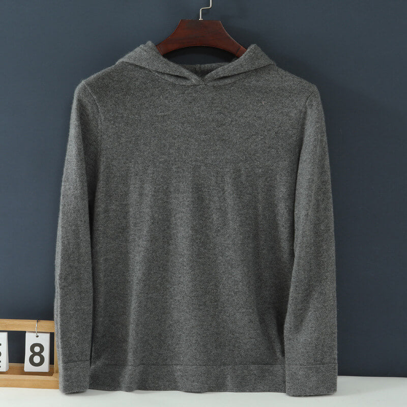 Men's Thickened Cashmere Hoodie Pullover Sweater