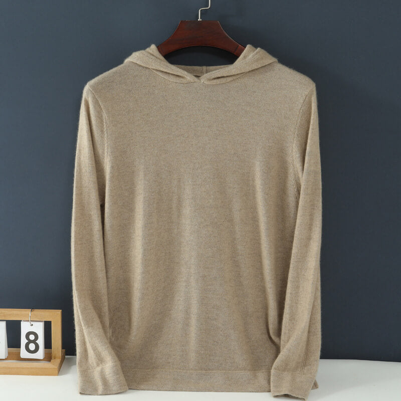 Men's Thickened Cashmere Hoodie Pullover Sweater