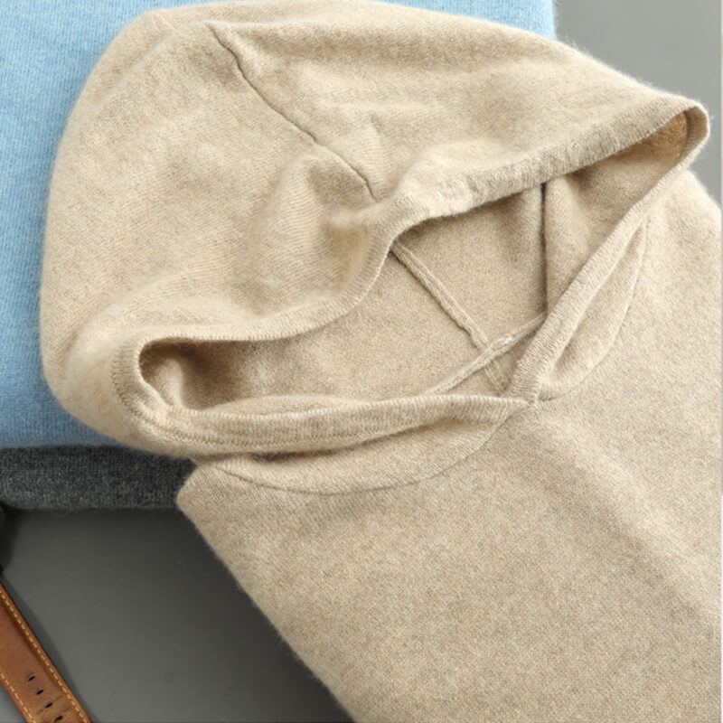 Men's Thickened Cashmere Hoodie Pullover Sweater