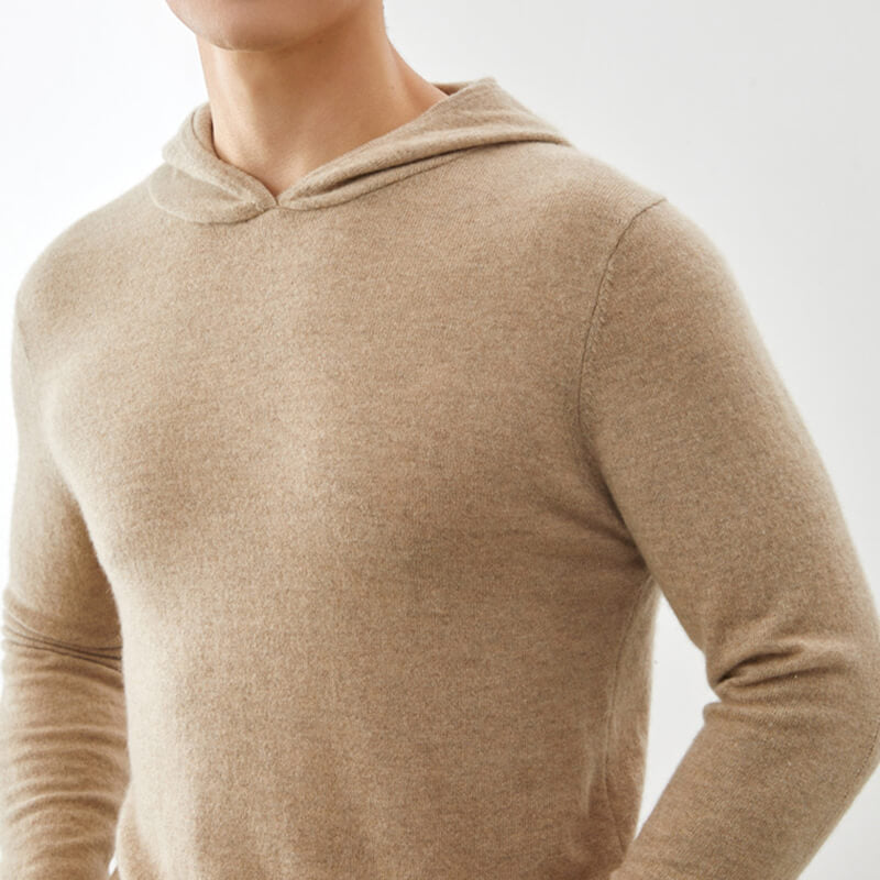 Men's Thickened Cashmere Hoodie Pullover Sweater
