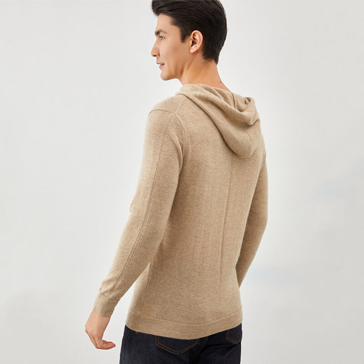 Men's Thickened Cashmere Hoodie Pullover Sweater