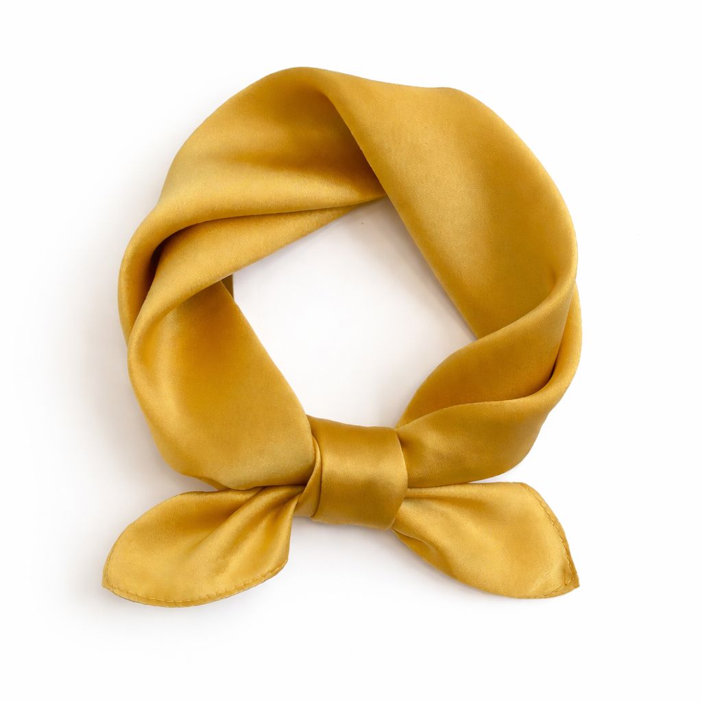 12"-35" Classic Solid Color 100% Mulberry Silk Square Scarves