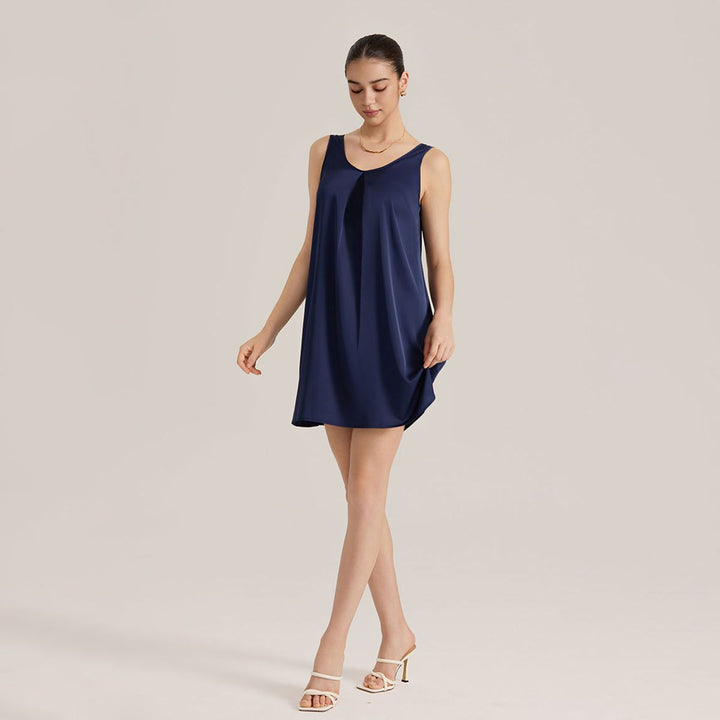 22 Momme Women's Relaxed-Fit Sleeveless V-Neck Silk Nightgown