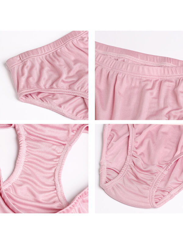 Pure Mulberry Silk Knitted Seamless Womens Panty