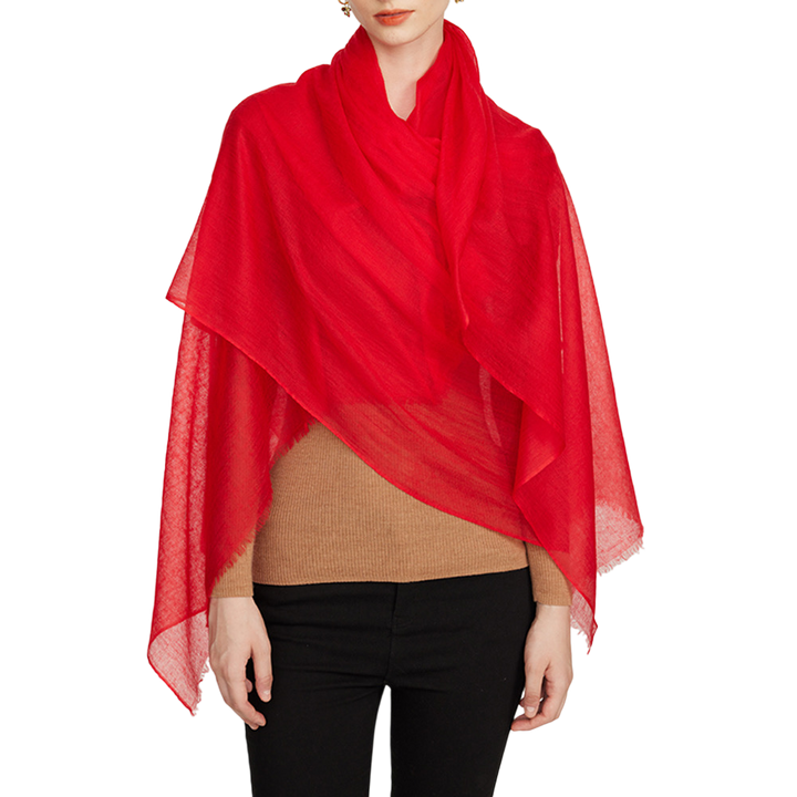 Featherweight Pure Cashmere Shawl Scarf for Women