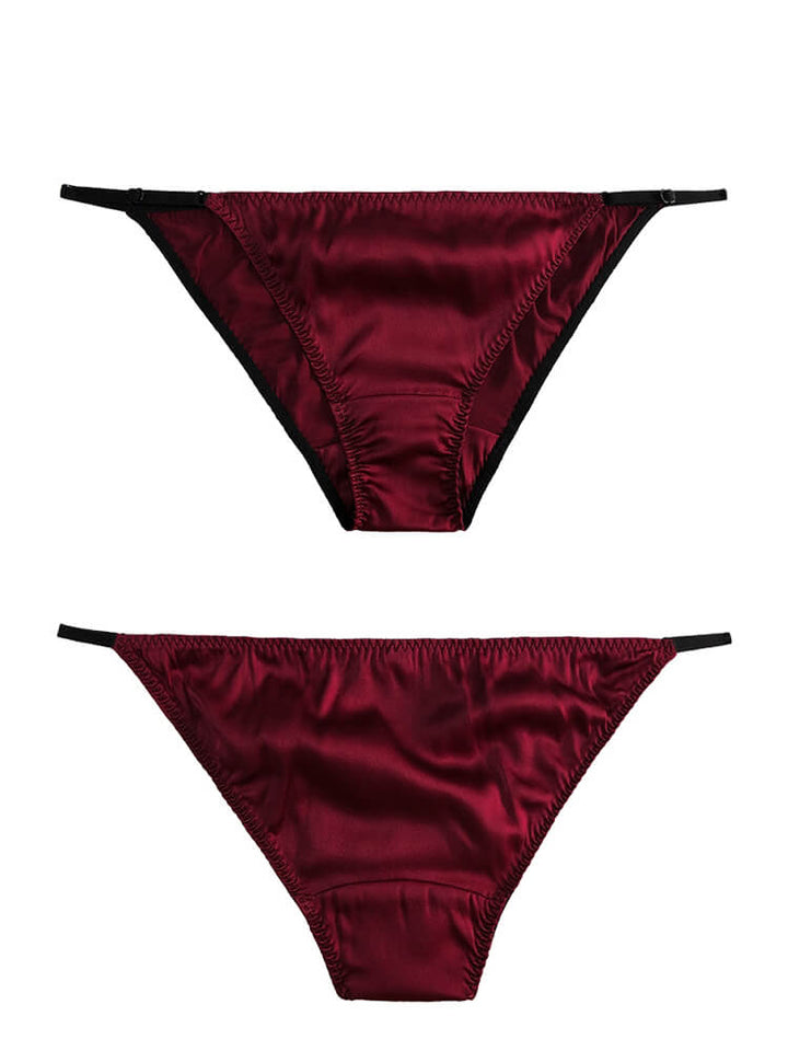 Sexy Strappy Silk Hipster Briefs Underwear
