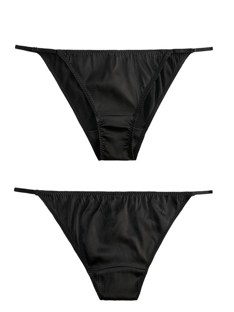 Sexy Strappy Silk Hipster Briefs Underwear