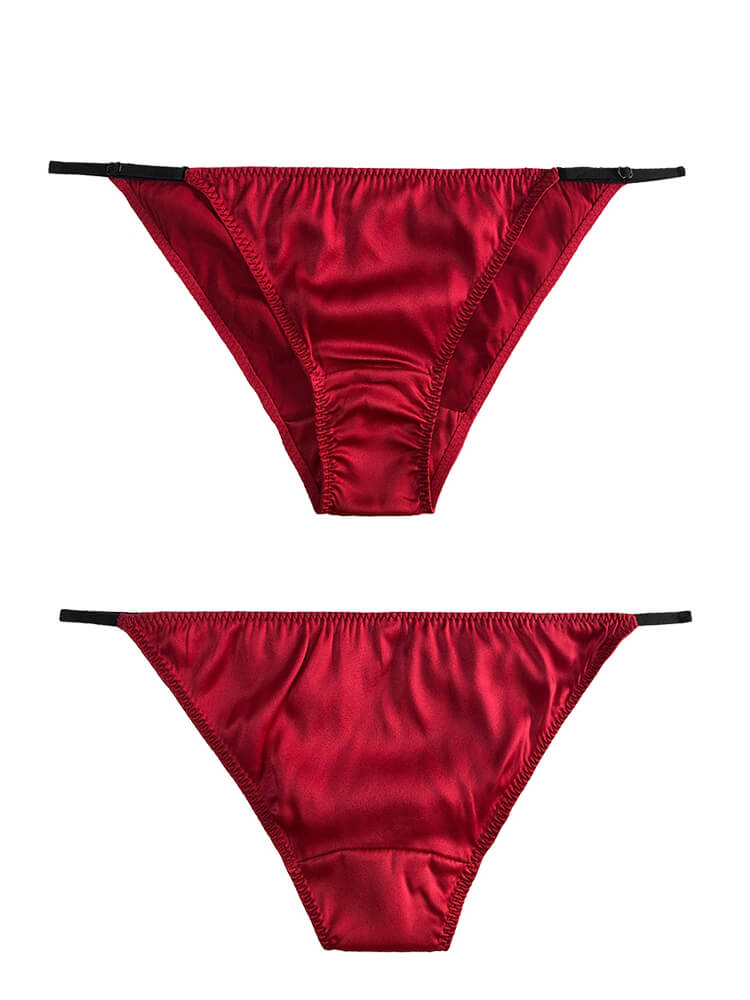 Sexy Strappy Silk Hipster Briefs Underwear