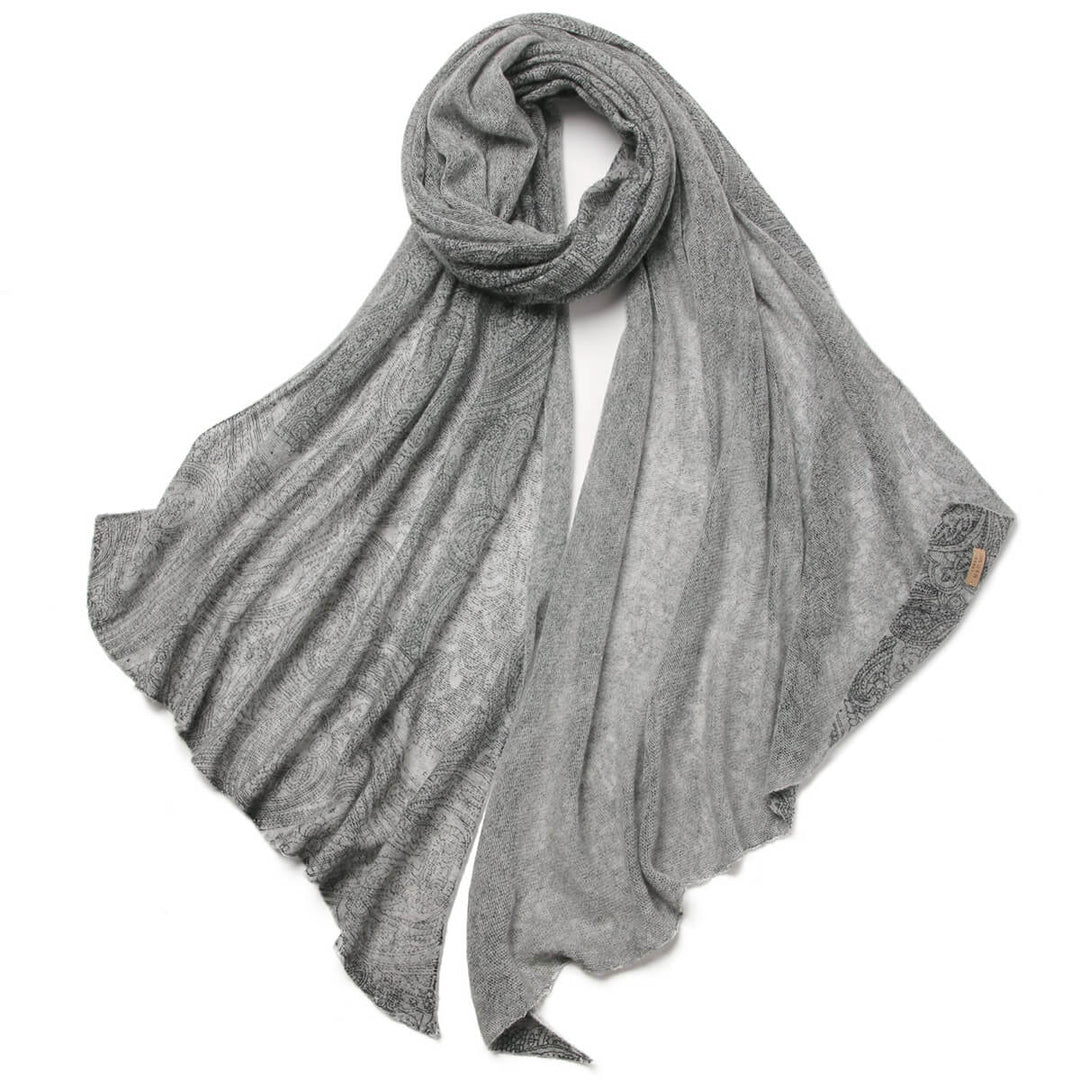 Women's Paisley Pattern 100% Cashmere Large Shawl Wrap CP062