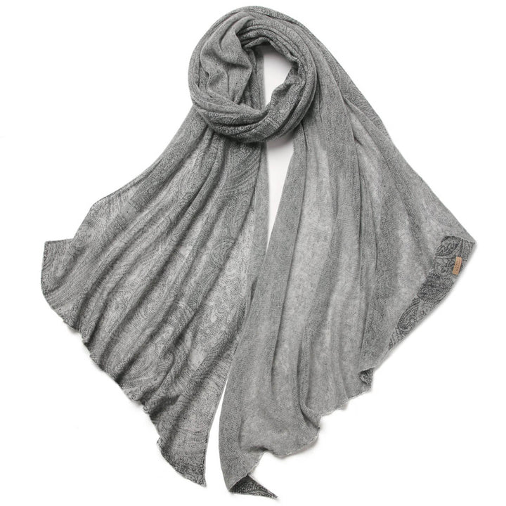 Women's Paisley Pattern 100% Cashmere Large Shawl Wrap CP062