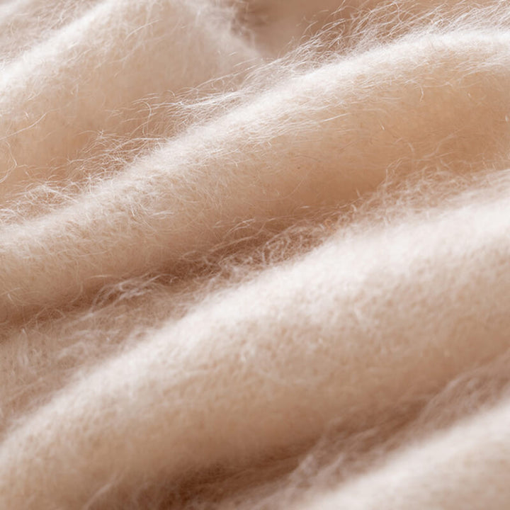 Women's Soft Fluffy Warm Long 100% Cashmere Scarf for Winter CP048