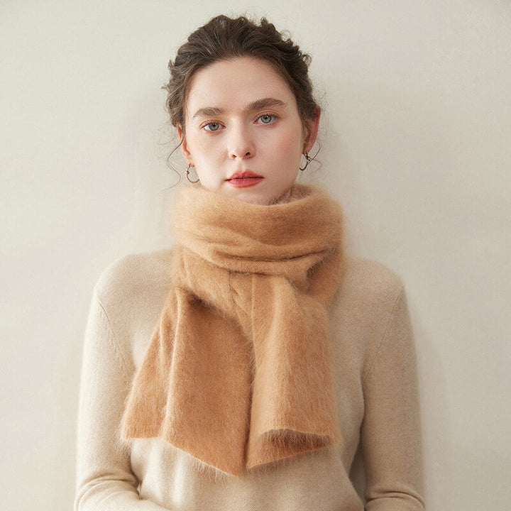 Women's Soft Fluffy Warm Long 100% Cashmere Scarf for Winter CP048