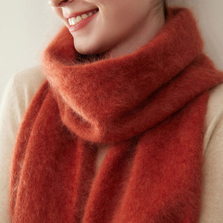 Women's Soft Fluffy Warm Long 100% Cashmere Scarf for Winter CP048