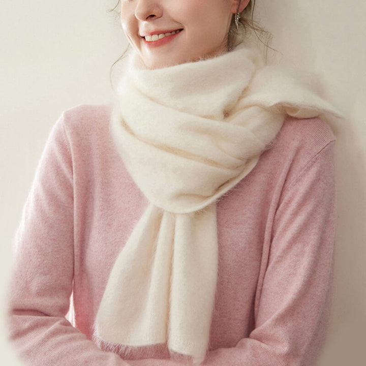 Women's Soft Fluffy Warm Long 100% Cashmere Scarf for Winter CP048