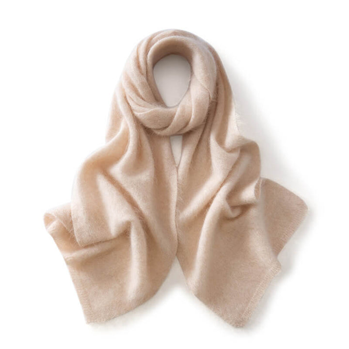 Women's Soft Fluffy Warm Long 100% Cashmere Scarf for Winter CP048